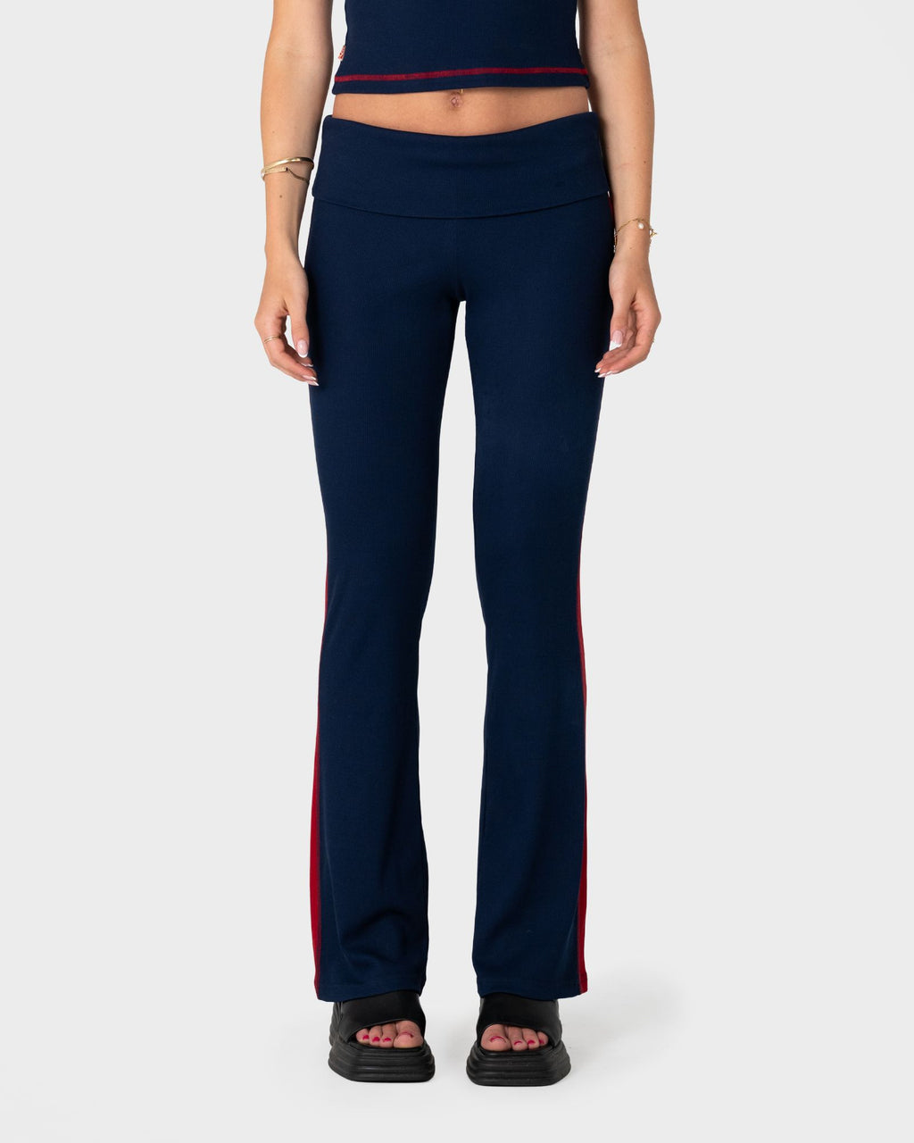 Hilton Low Rise Bootleg Rib Pant
