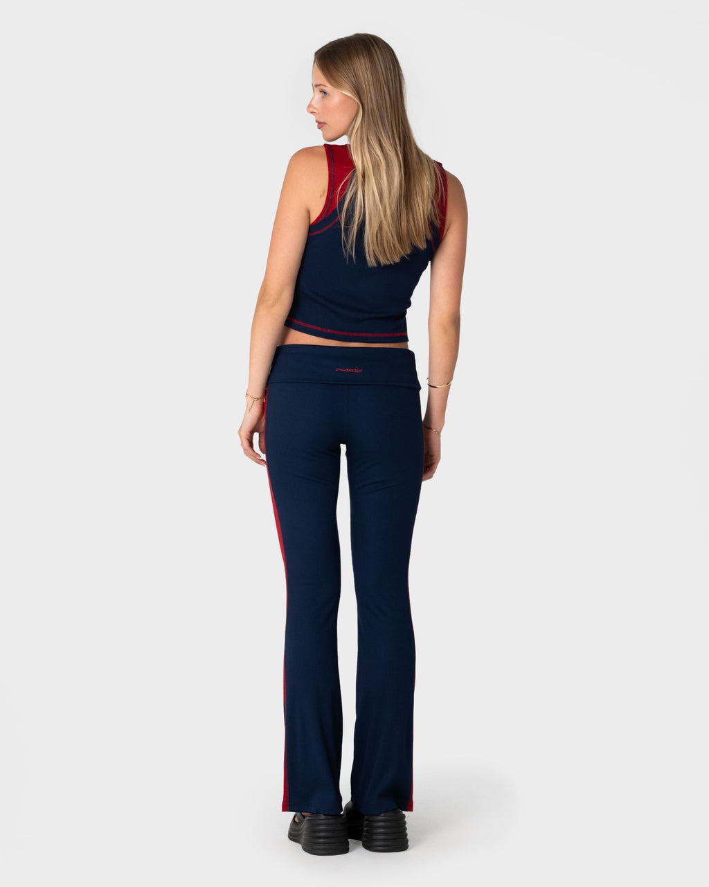 Hilton Low Rise Bootleg Rib Pant