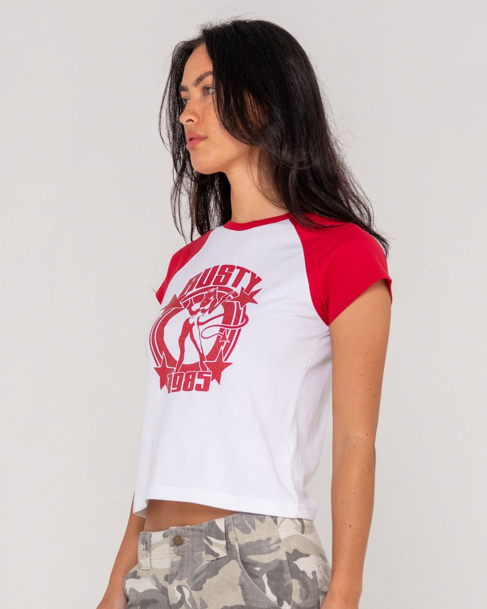 Daring Devil Cap Sleeve Baby Tee