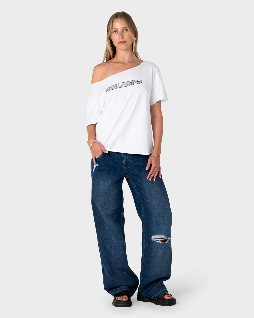 New But Old Off Shoulder Tee