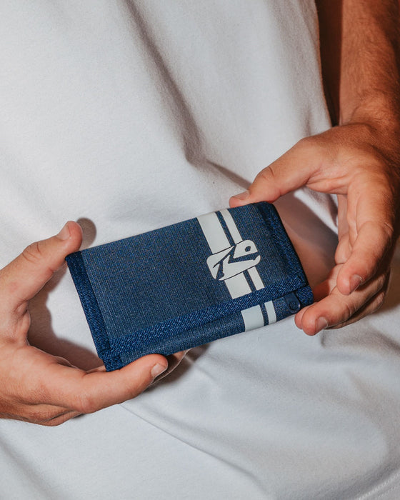 White Lines Tri-Fold Wallet