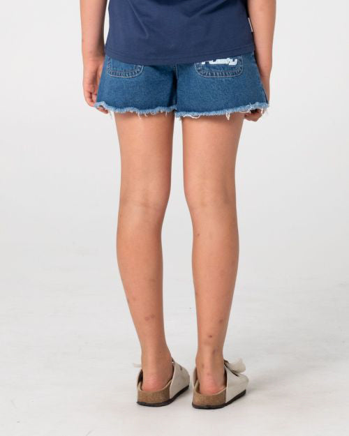 Girls Penny Kick Flare Denim Short
