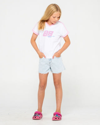 Girls Penny Kick Flare Denim Short