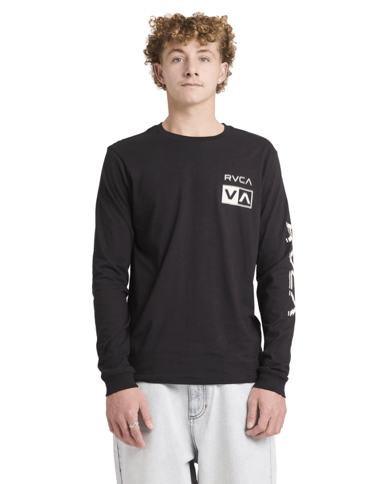 Big Rvca Glitch Long Sleeve Tee