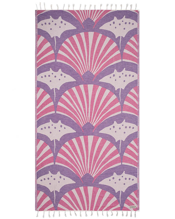 Geo Manta Rays Towel