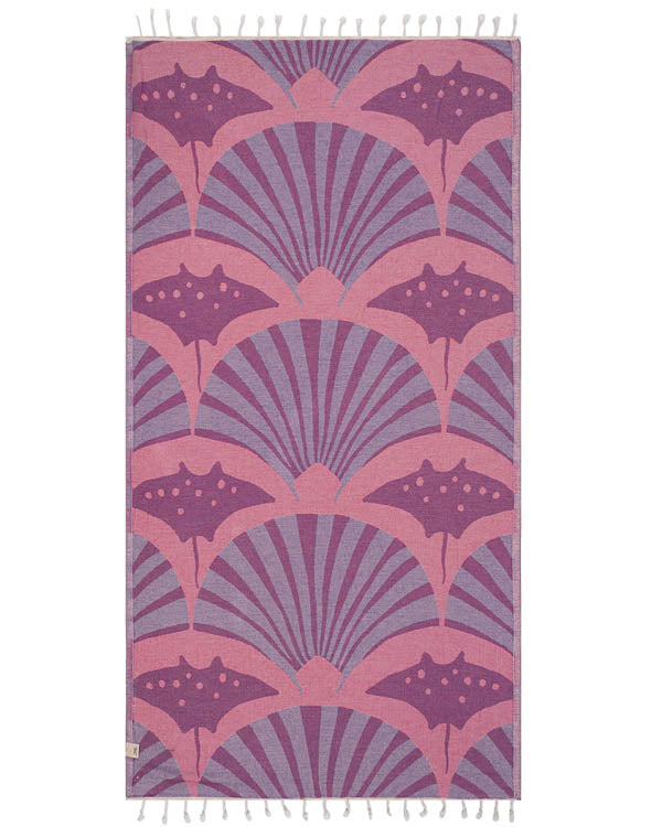 Geo Manta Rays Towel