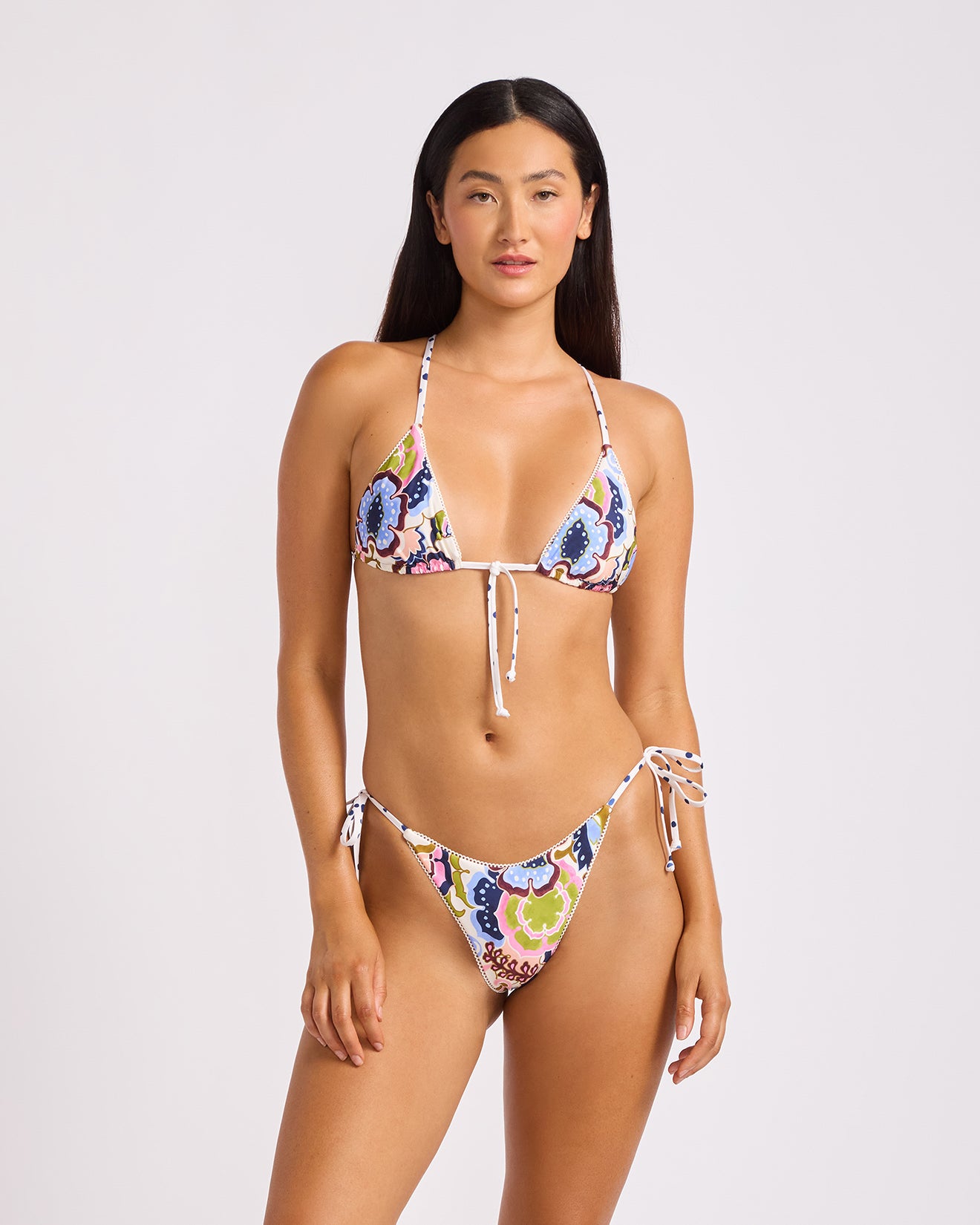 Sea Blossom Tie Side Rio Pant