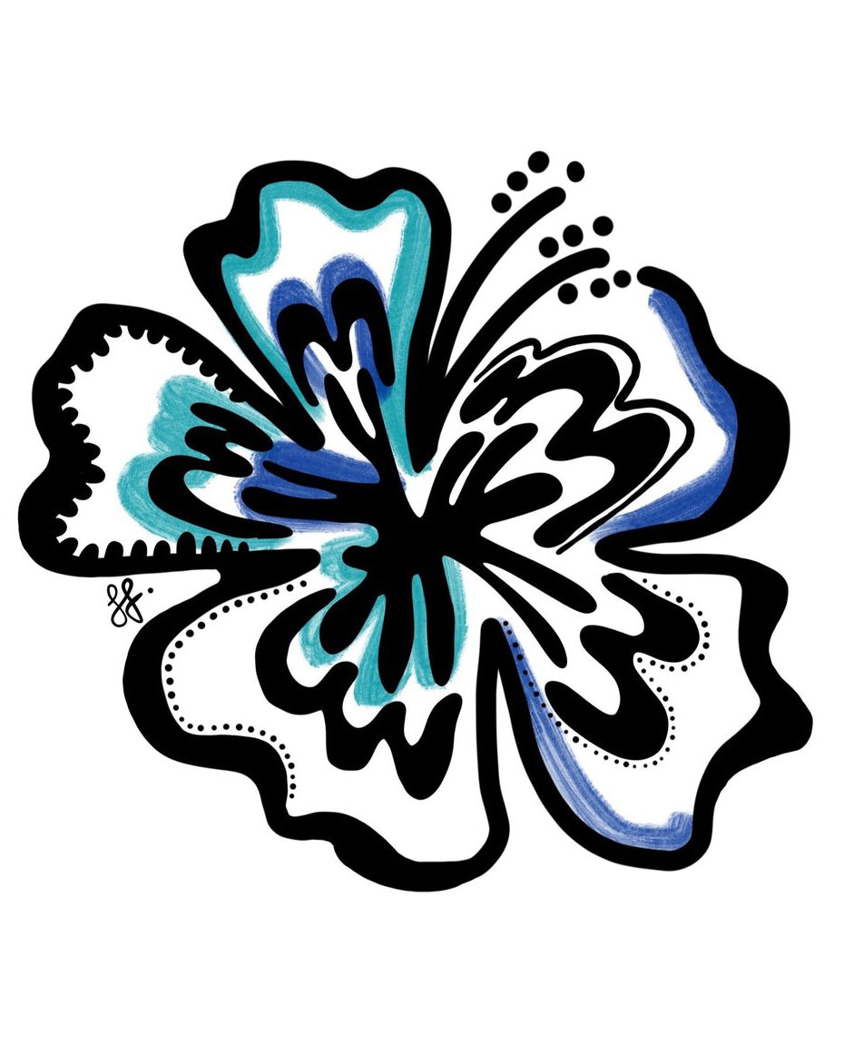 Hibiscus Sticker