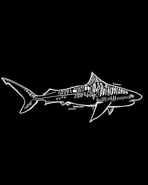 Tiger Shark Sticker