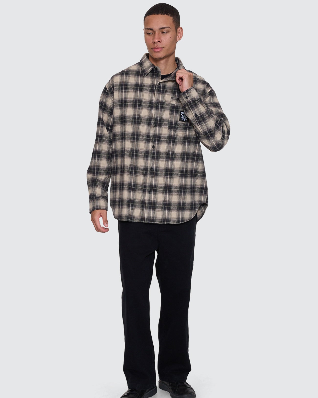Stagger Barrio Long Sleeve Flannel Shirt