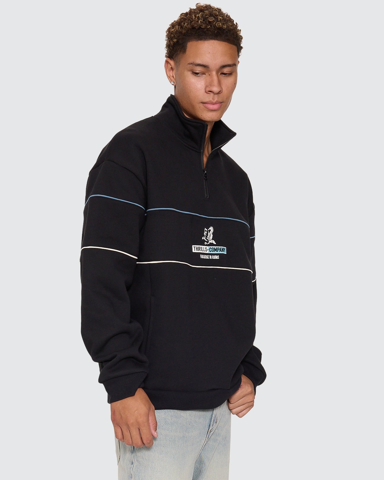 Risen Quarter Zip Cropped Fleece
