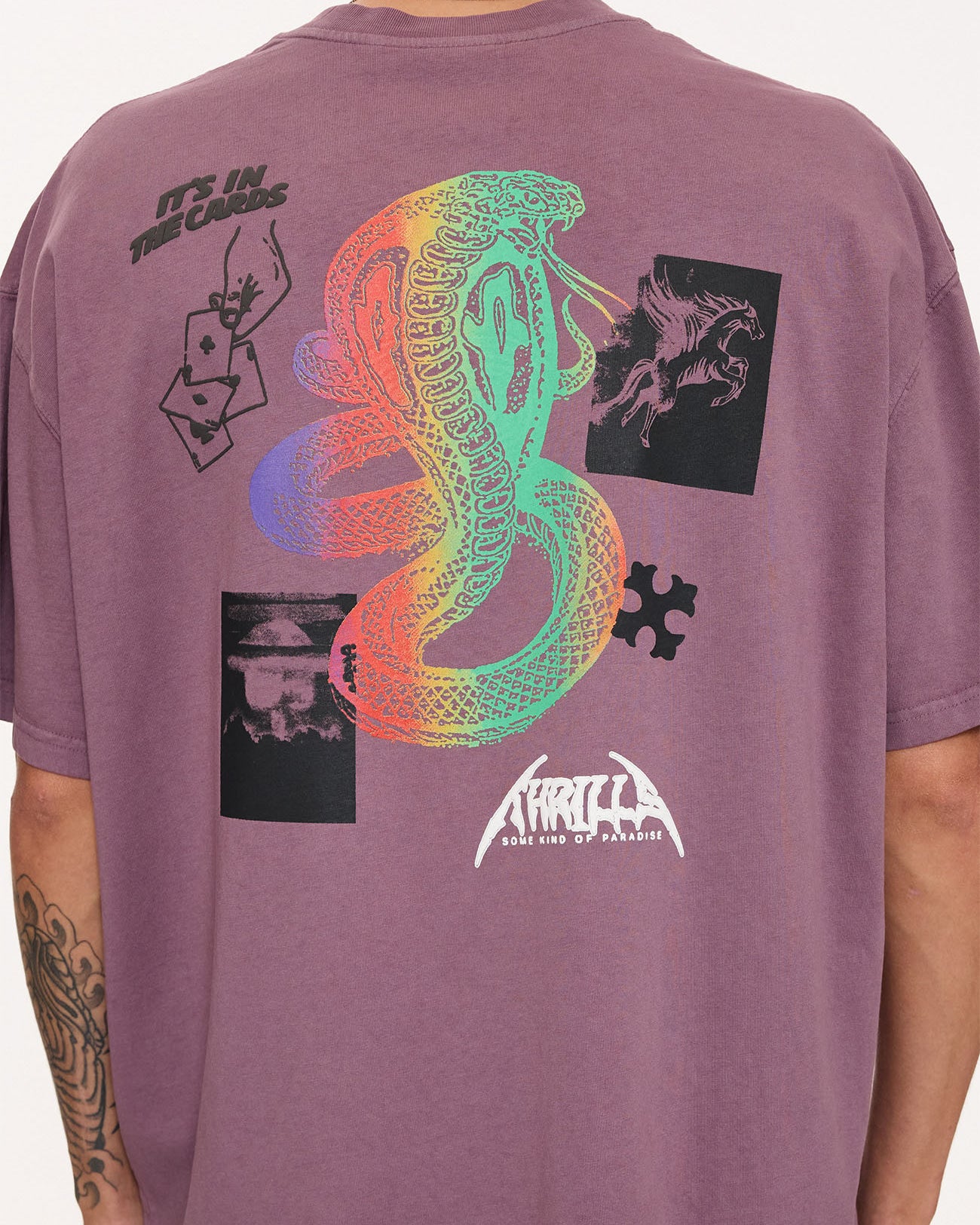 It's In The Cards Box Fit Oversize Tee