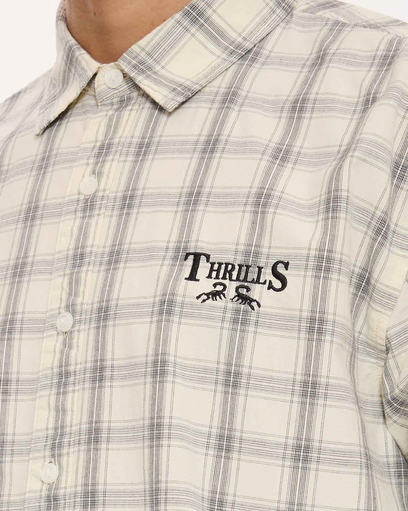 Touch The Sky Check Short Sleeve Cropped Shirt