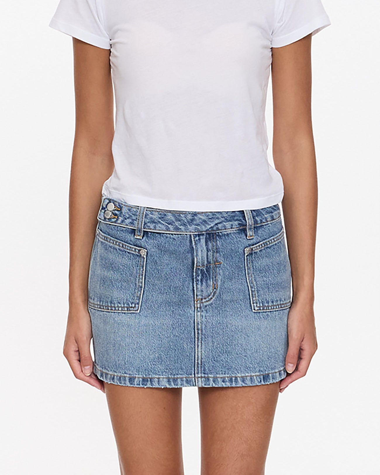 Wyatt Y2K Mid Rise Mini Skirt