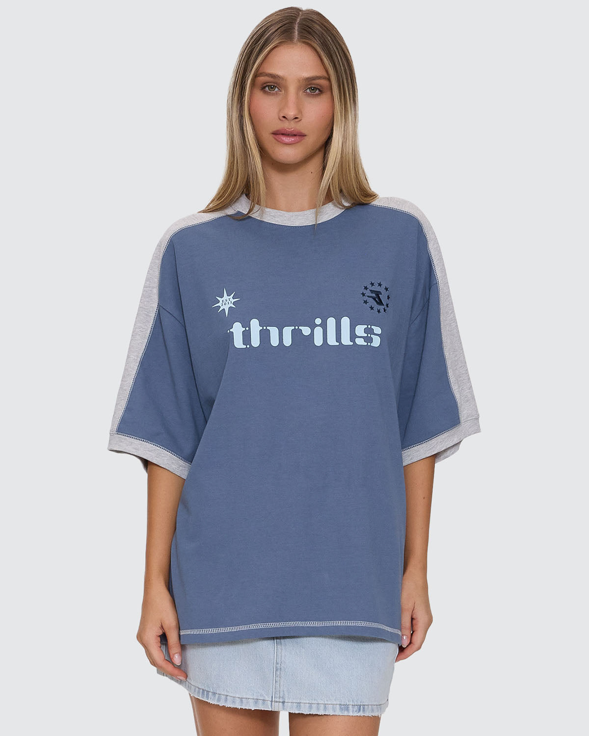 Hot Shot Panelled Oversized Tee