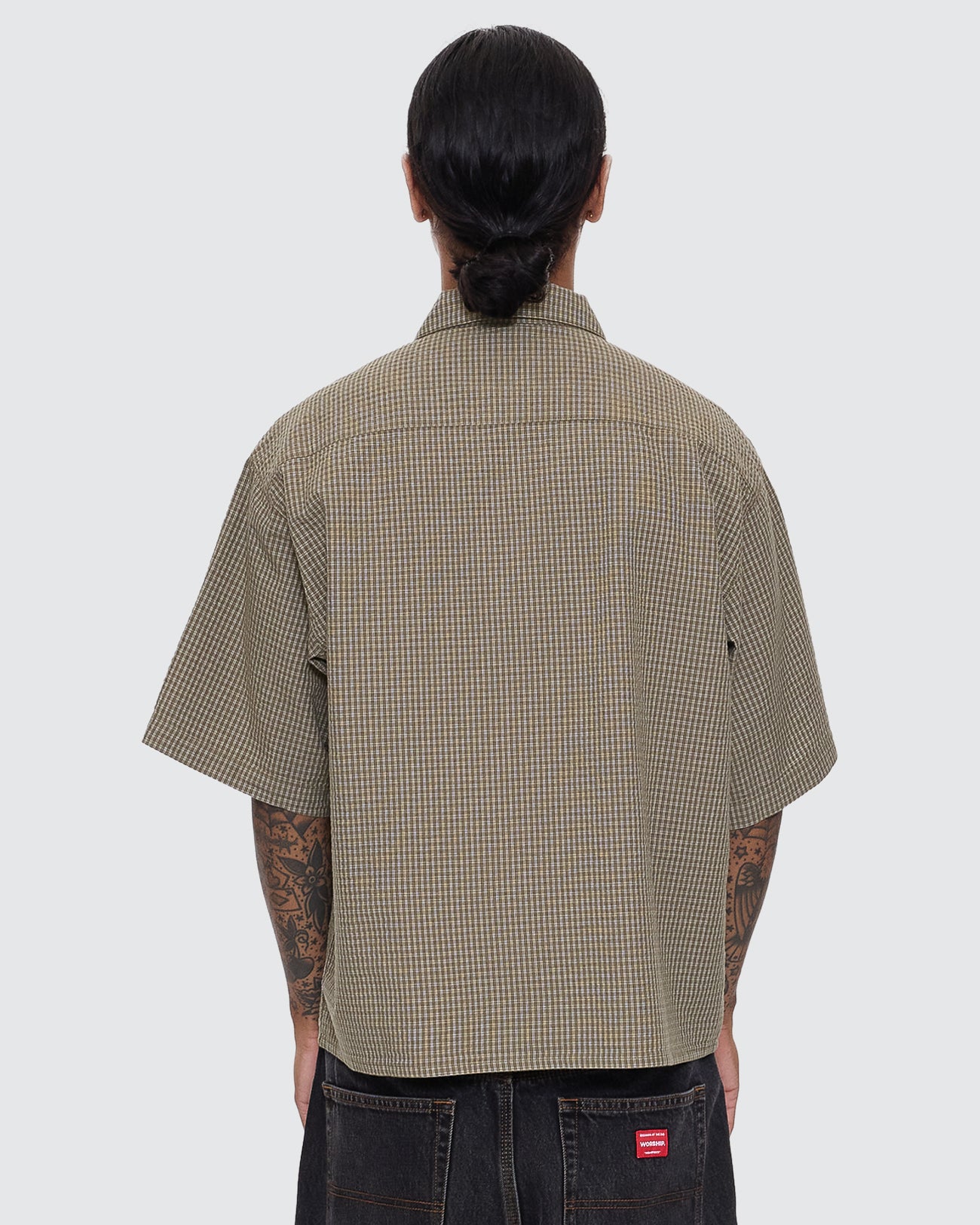 Jaws Box Fit Cropped Short Sleeve Shirt