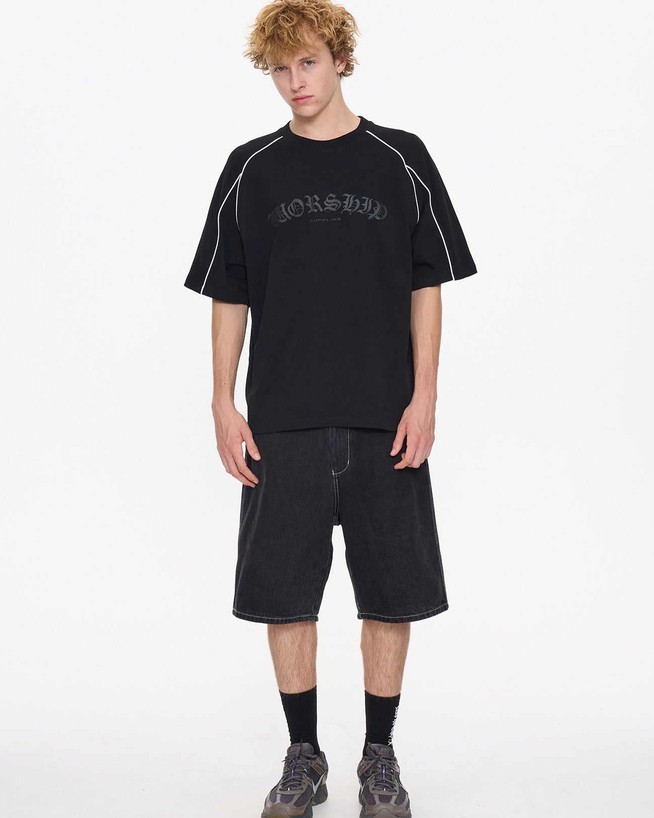 Frequency Panel Oversize Raglan Tee