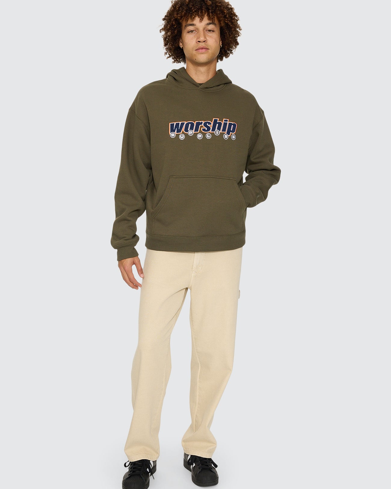 Line Stepper Pullover Hood
