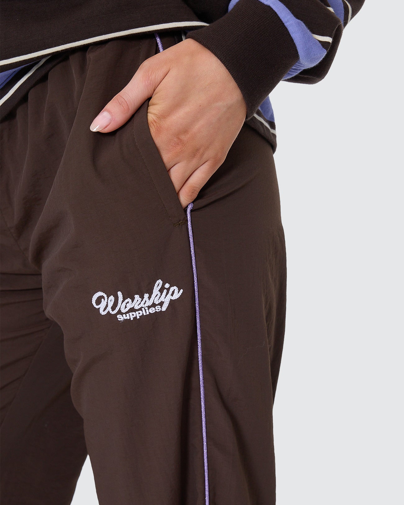 Coed Nylon Track Pant