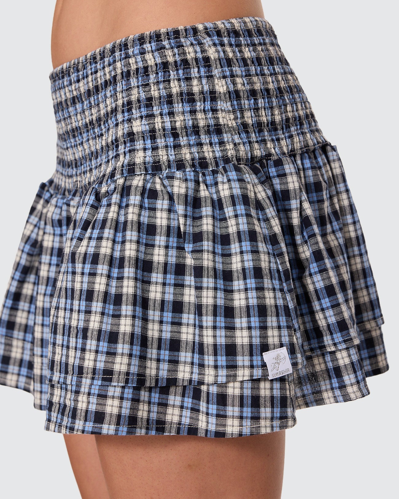 Cherub Shirred Mini Skirt