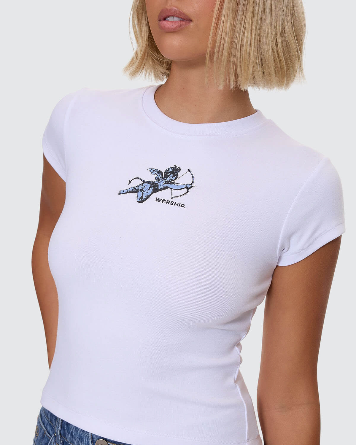 Cherub Cap Sleeve Tee
