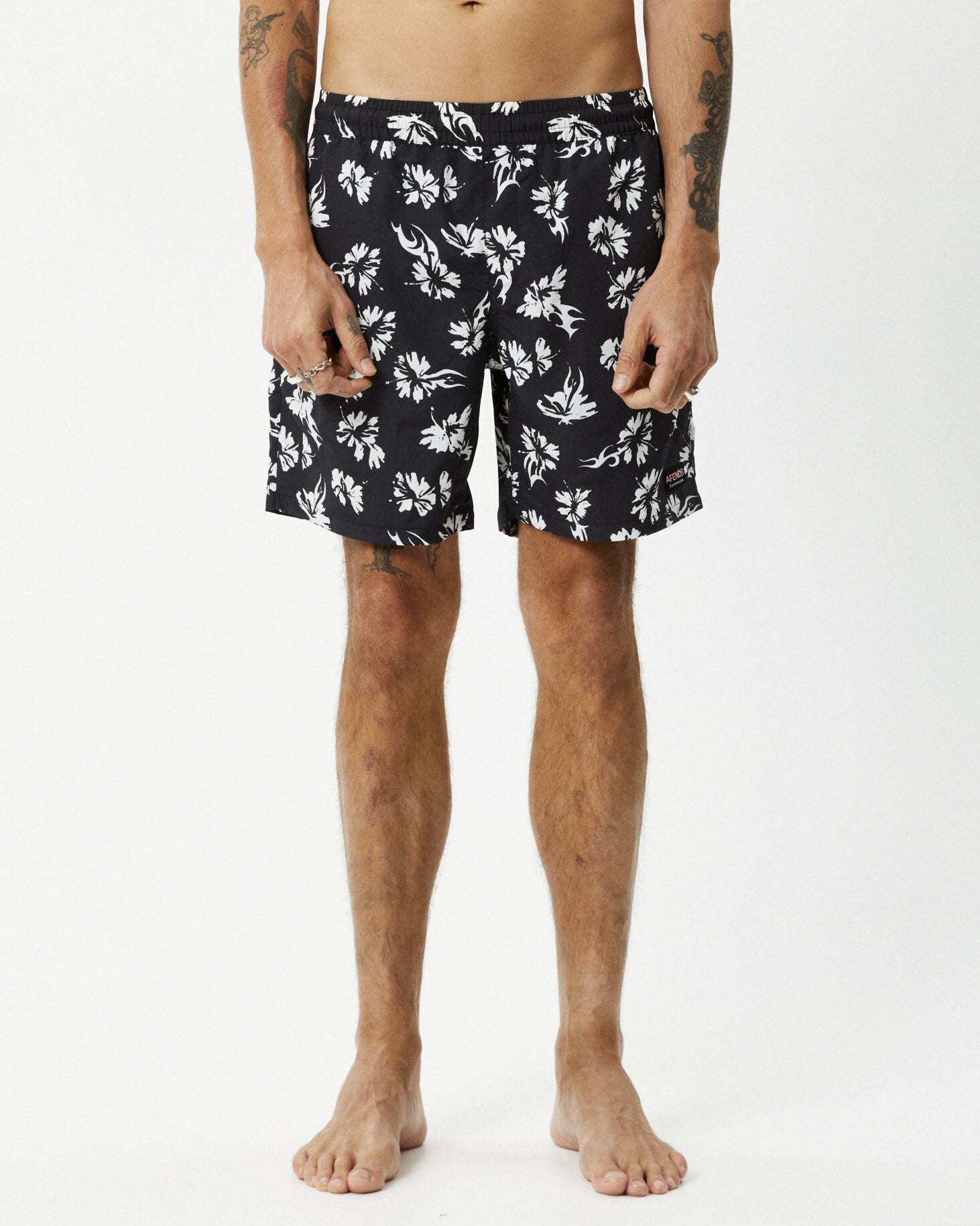 Hibiscus - Recycled Swim Short 18 Inch