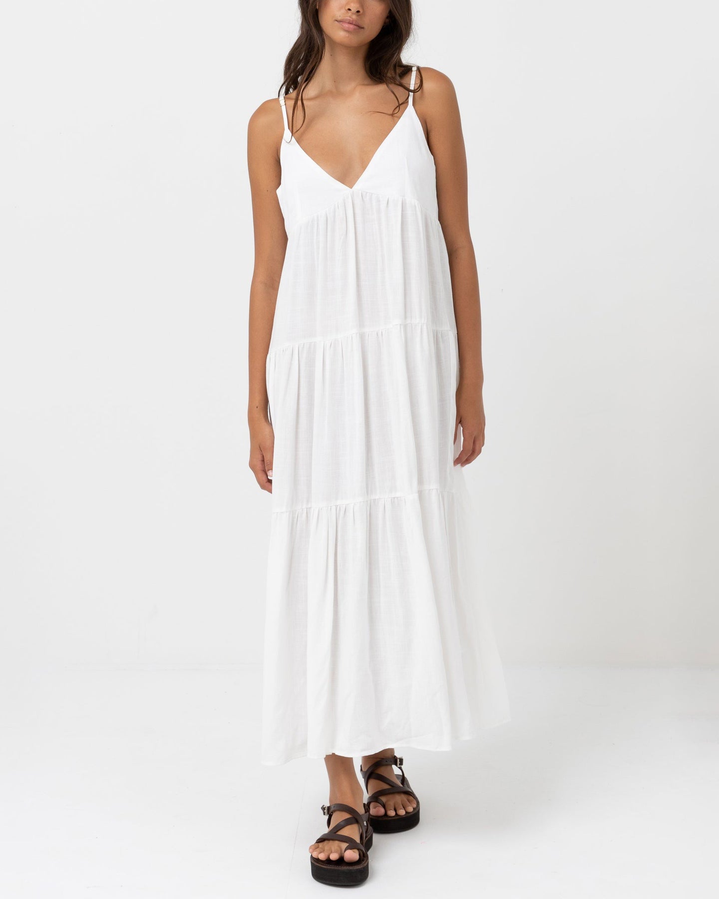 Classic Tiered Midi Dress
