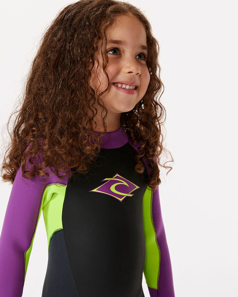Groms Omega 3/2 Flatloc Back Zip
