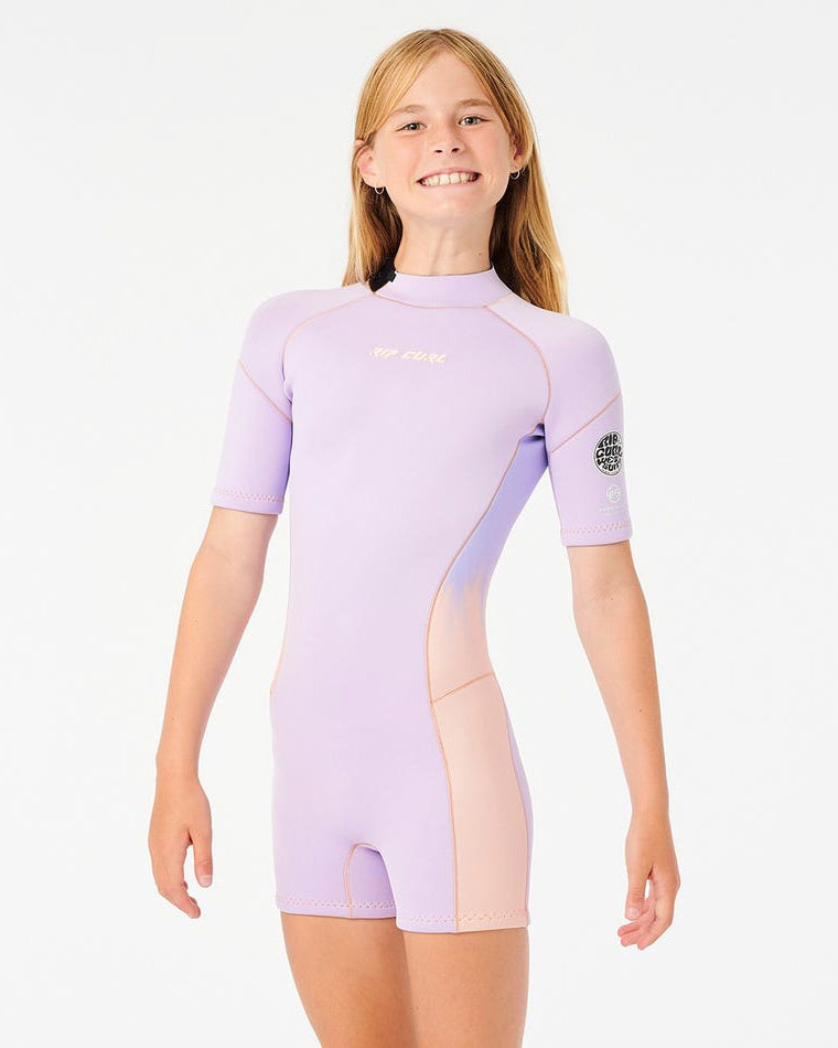 Girls Dawn Patrol Back Zip Long Sleeve Spring