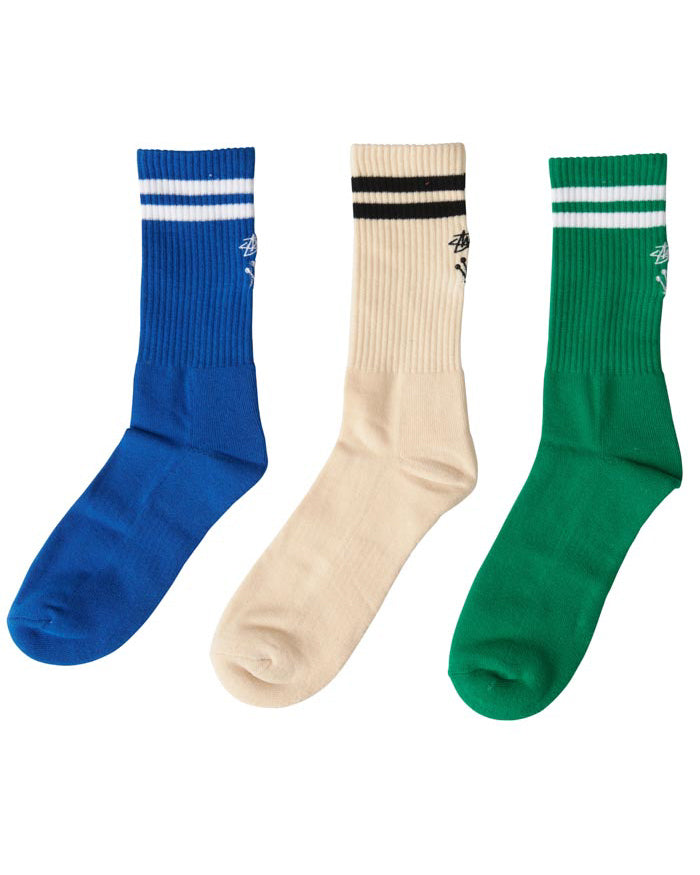Mens Crown Stripe Sock 3Pk