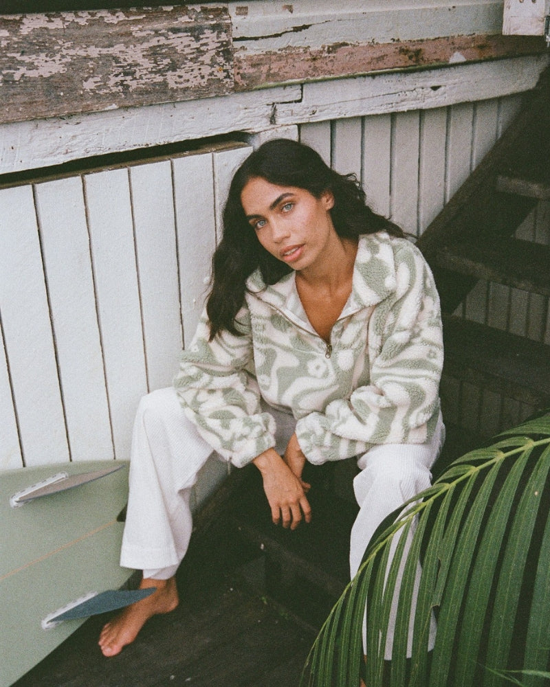 Golden Groove Half Zip Crew