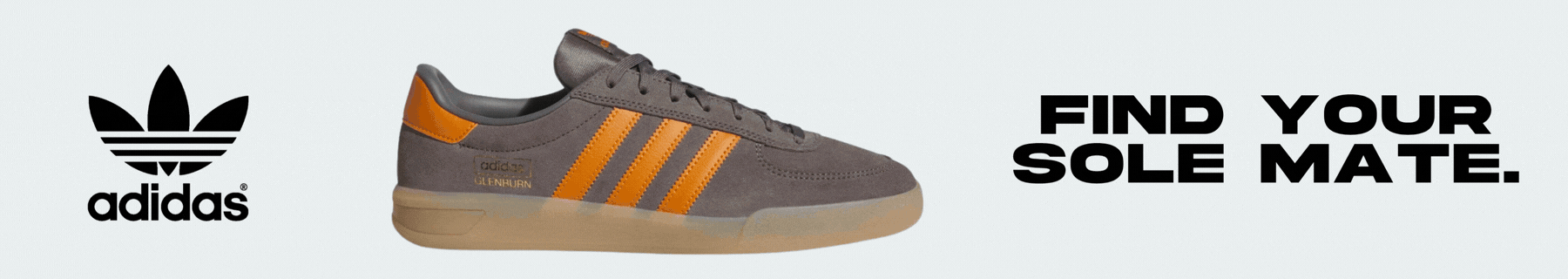 slideshow gif of different footwear styles with text "FIND YOUR SOLE MATE"