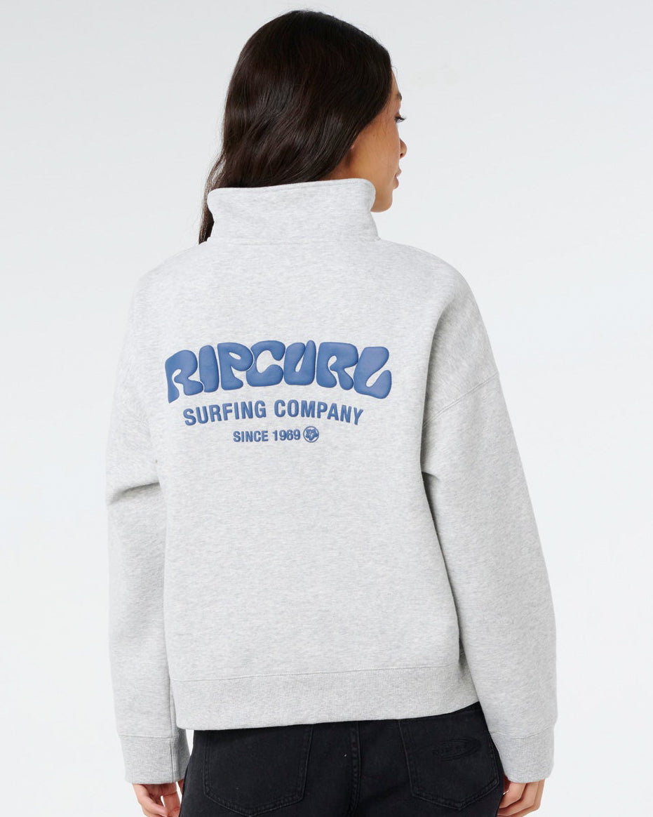 Surf Puff 1/4 Zip Crew