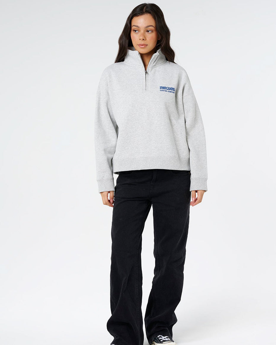 Surf Puff 1/4 Zip Crew