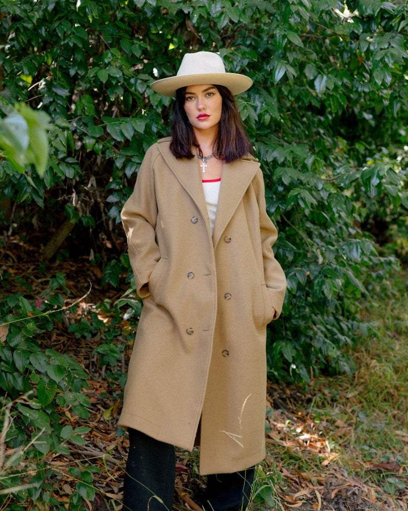 Lennox Stretch Felted Coat