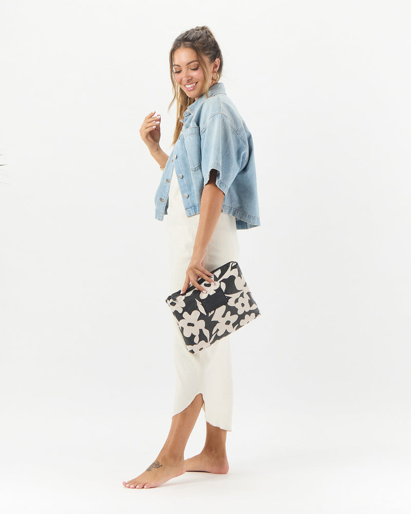 Fall Flowers Mid Pouch