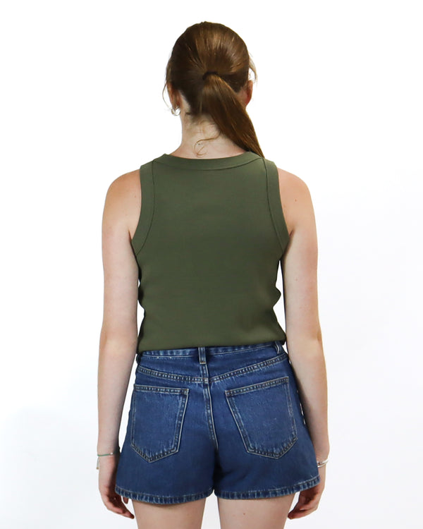 Banksia Organic Rib Crop Tank