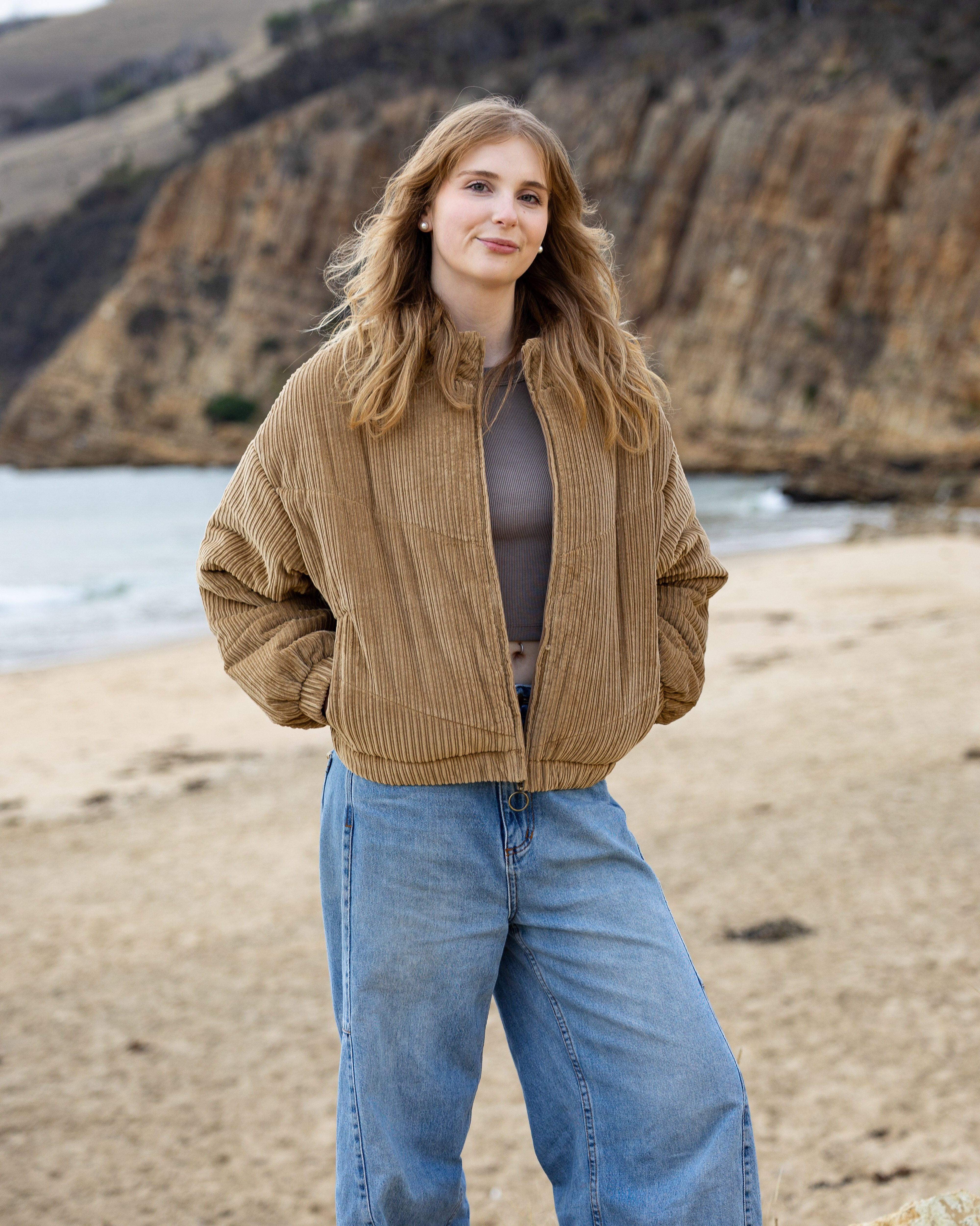 Chill Out Cord Puffa Jacket