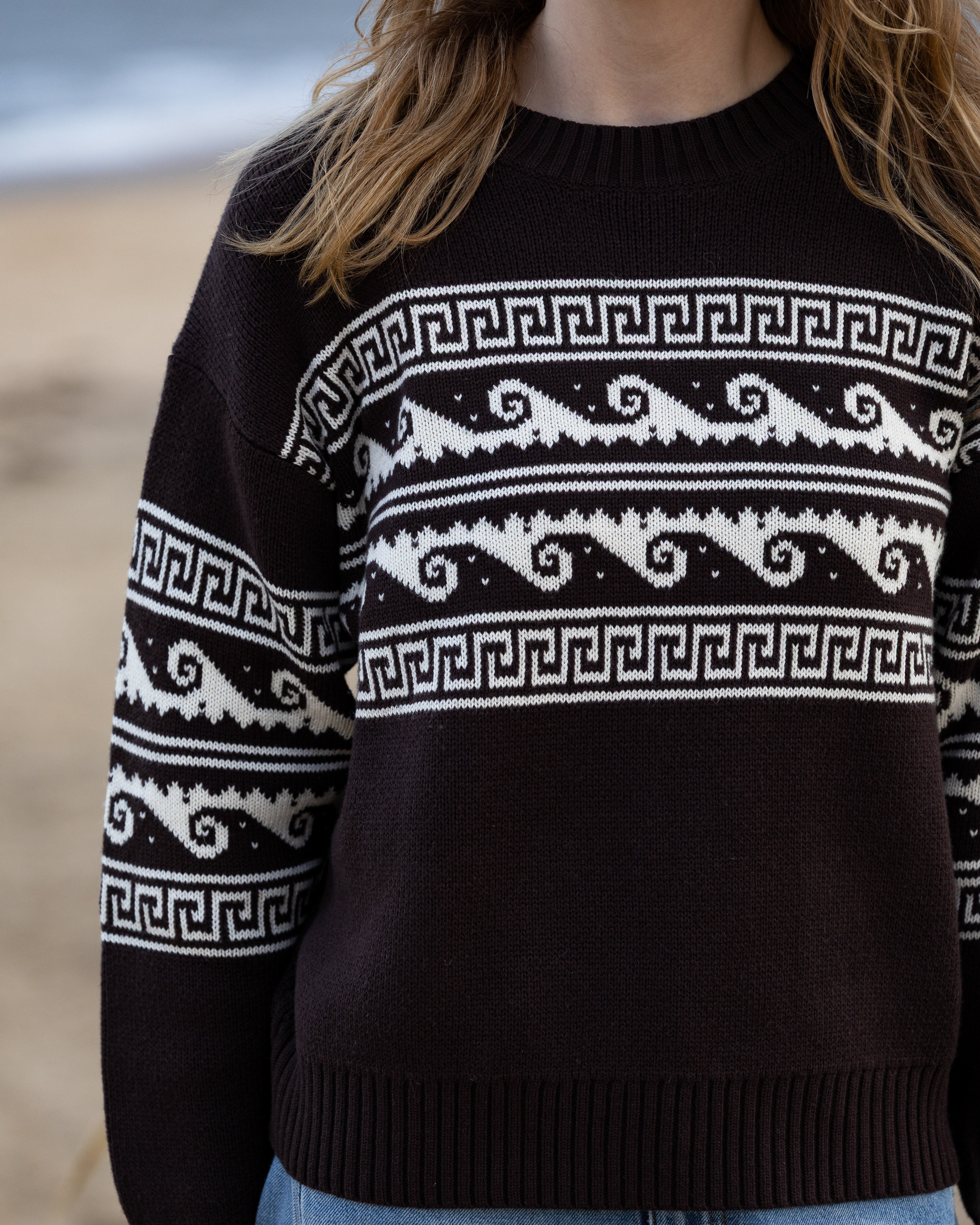 Wave Knit Crew