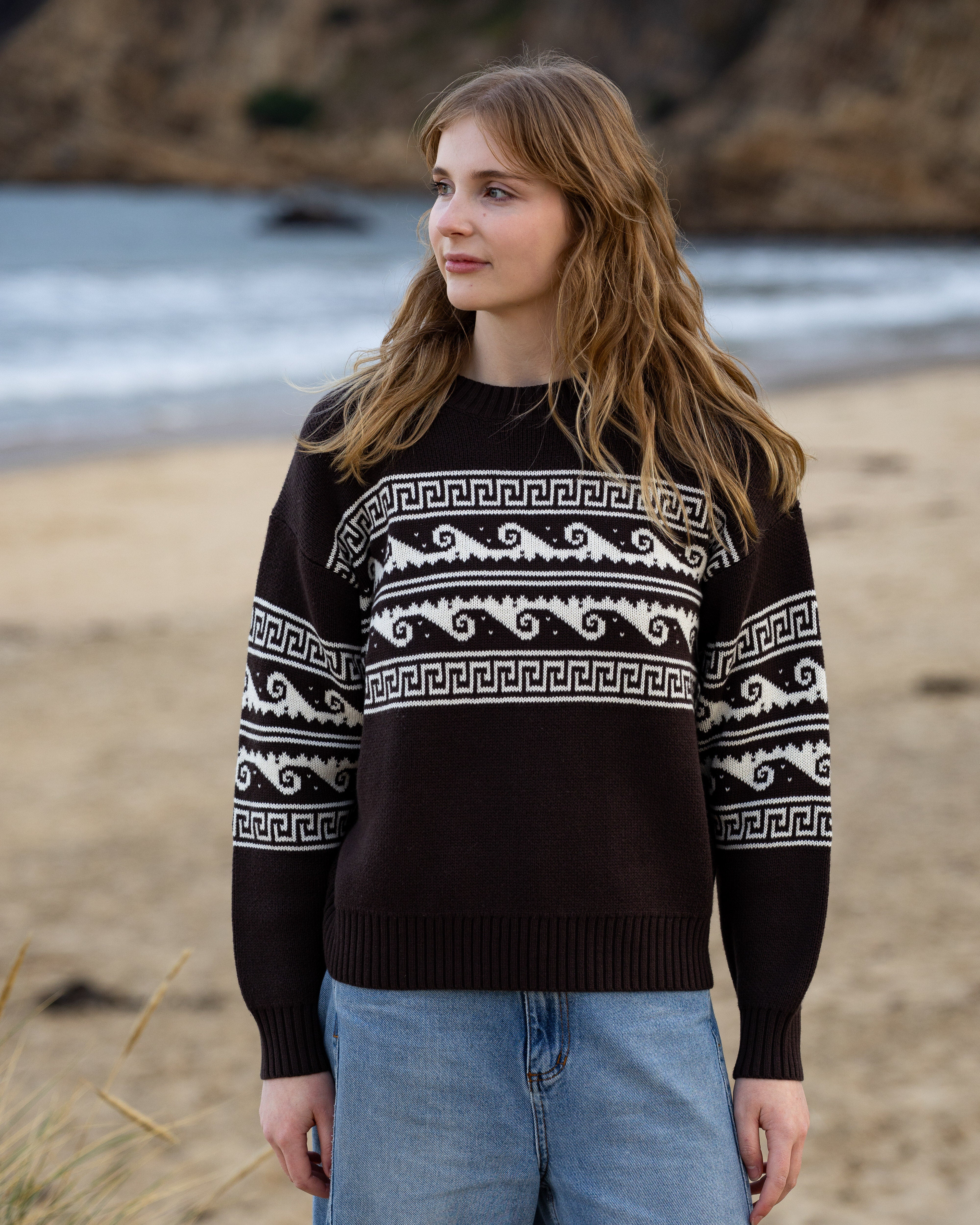 Wave Knit Crew