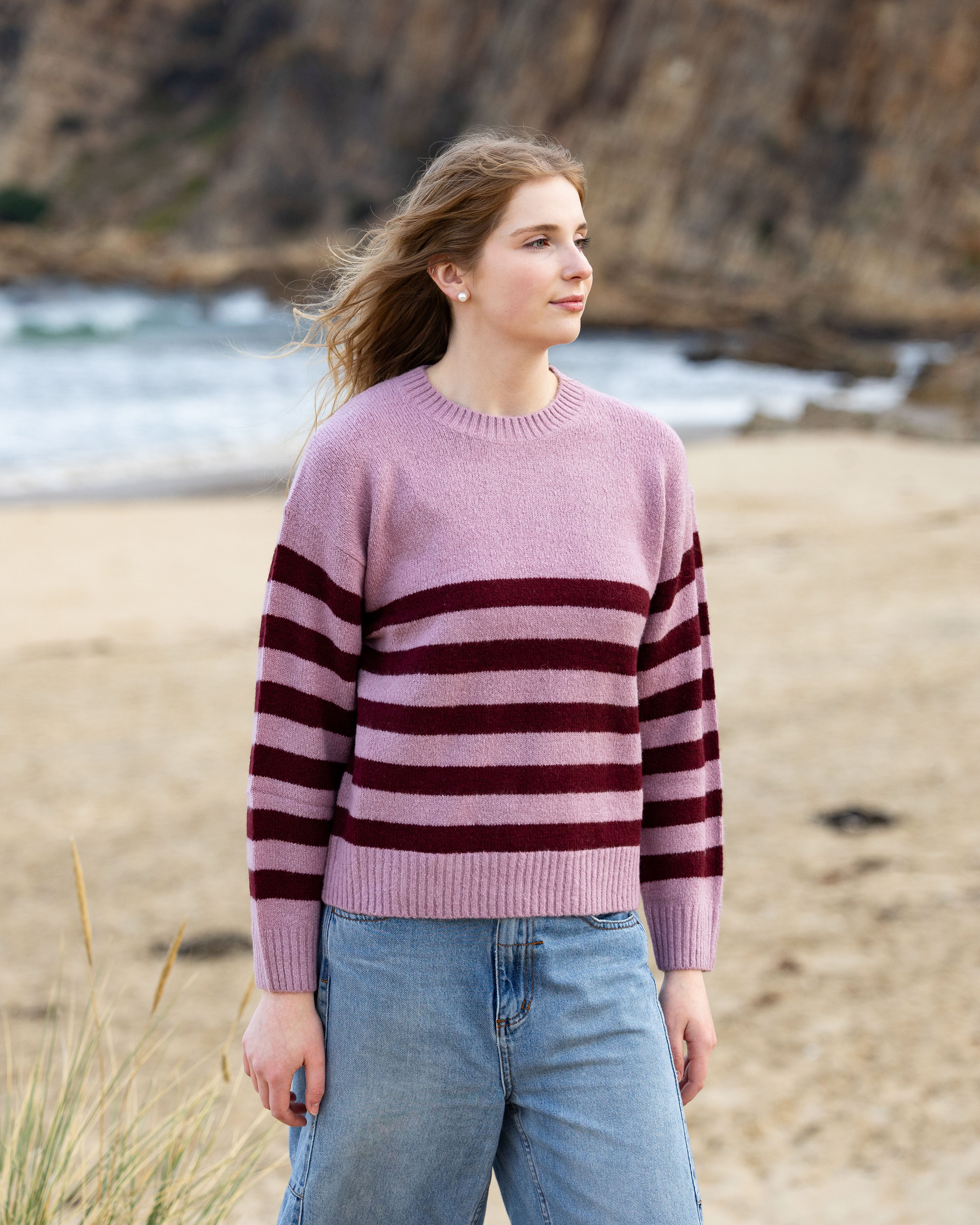 Stripe Knit Crew