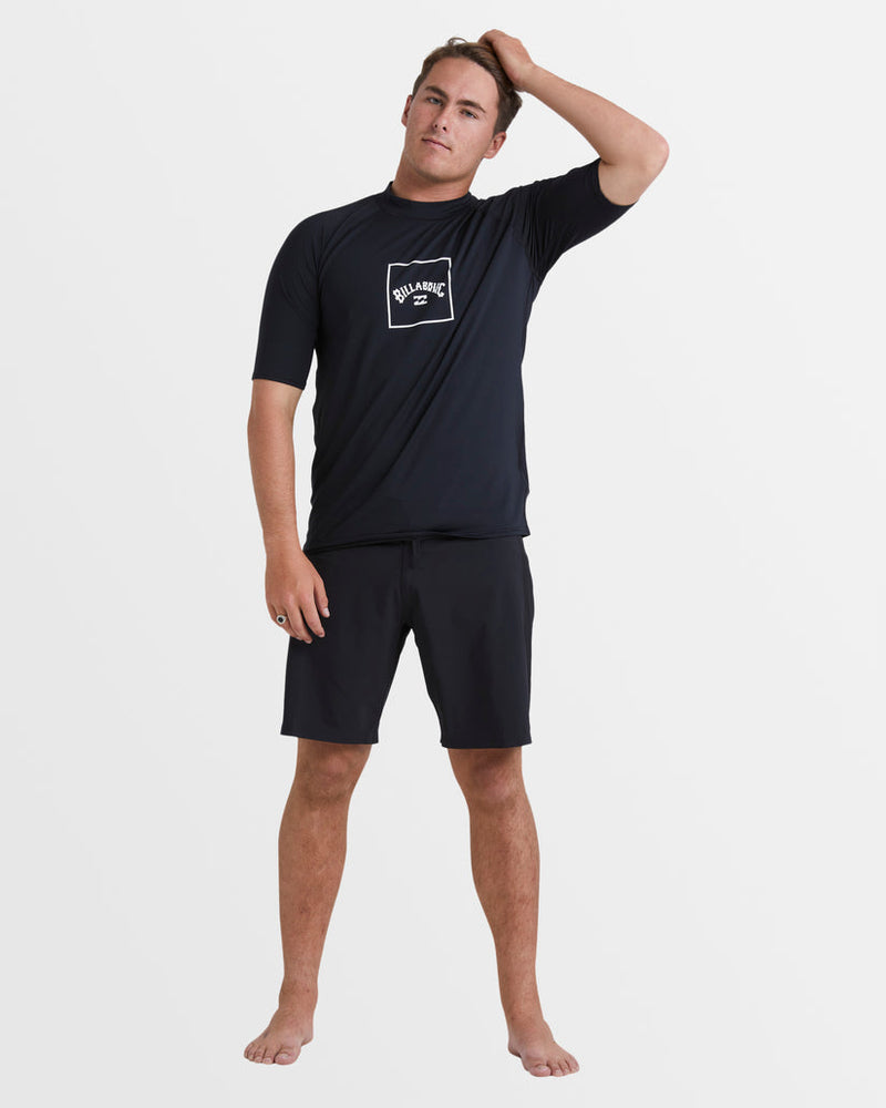 Boxed Arch Short Sleeve Rash Vest