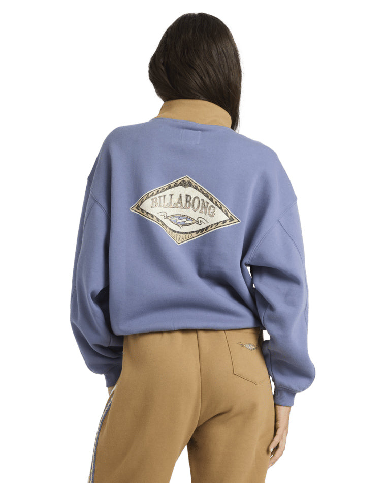 Wave Break Half Zip Crew