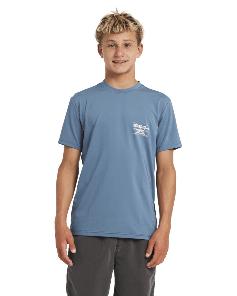 Boys Crossboards Lf Short Sleeve Rashie