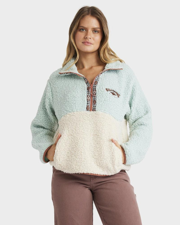 Horizon Mock Neck Colorblock Fleece