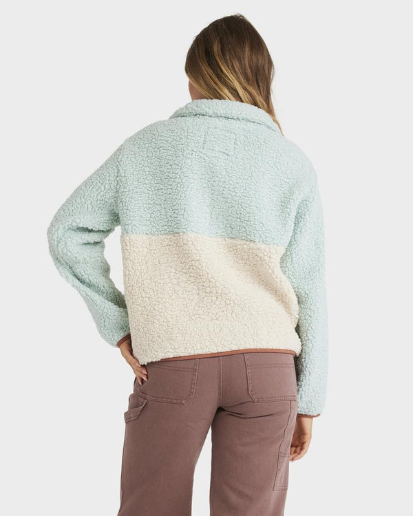 Horizon Mock Neck Colorblock Fleece