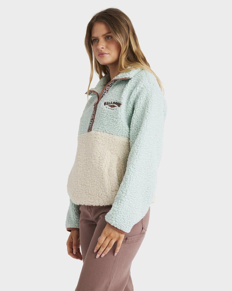 Horizon Mock Neck Colorblock Fleece