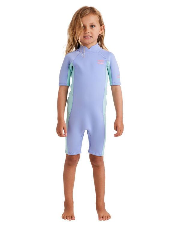 Tots 202 Foil Back Zip Short Sleeve Springsuit