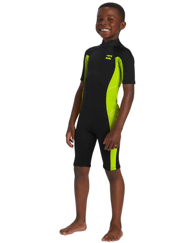 Tots 202 Foil Back Zip Short Sleeve Springsuit