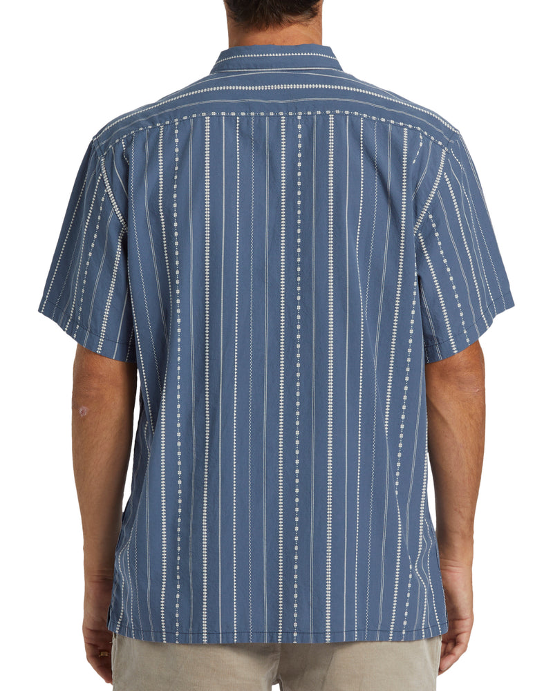 Sundays Jacquard Short Sleeve Woven Top